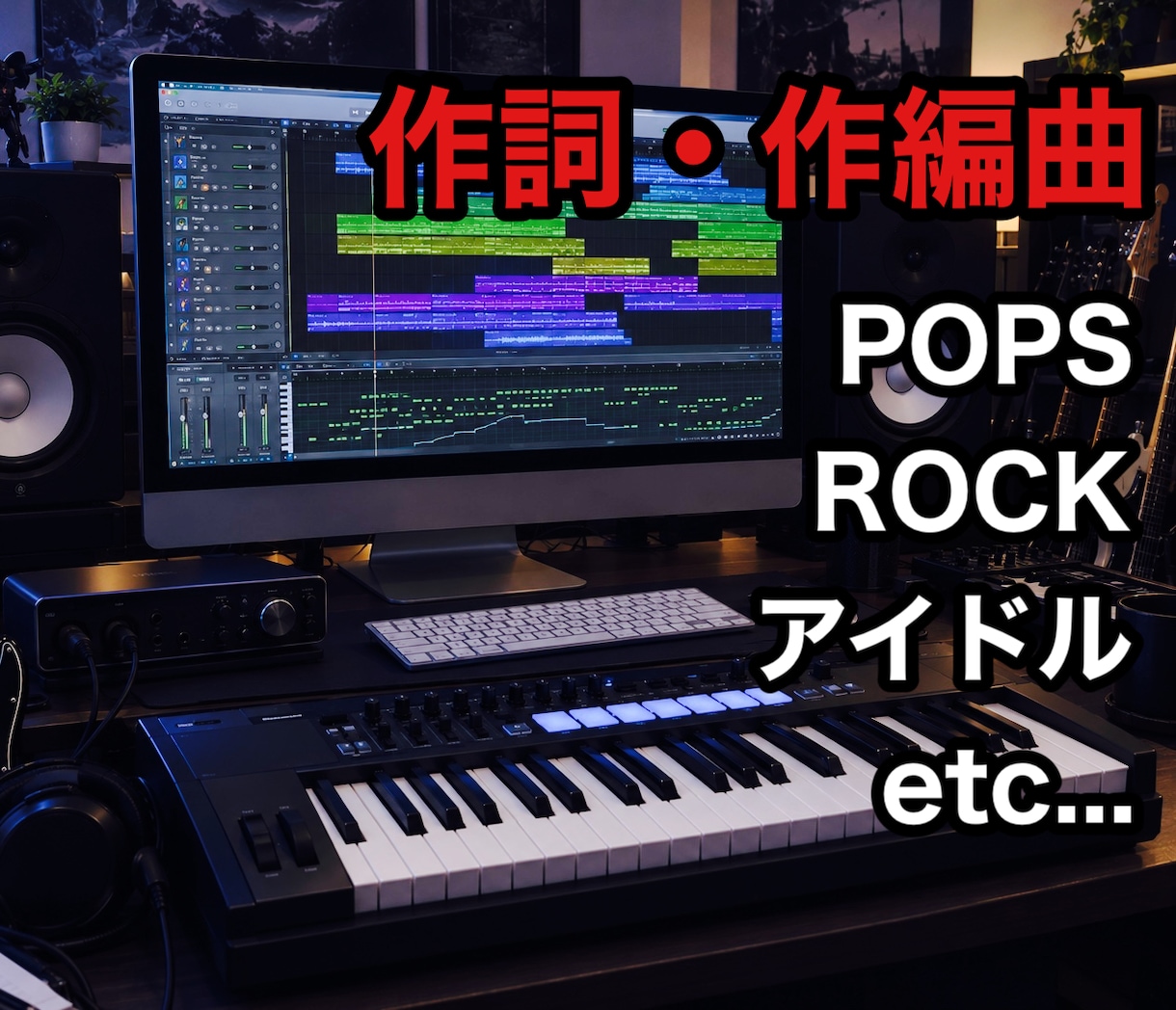 作曲・編曲承ります ロック、アイドル、ポップス、BGM等作曲と編曲承ります。 イメージ1