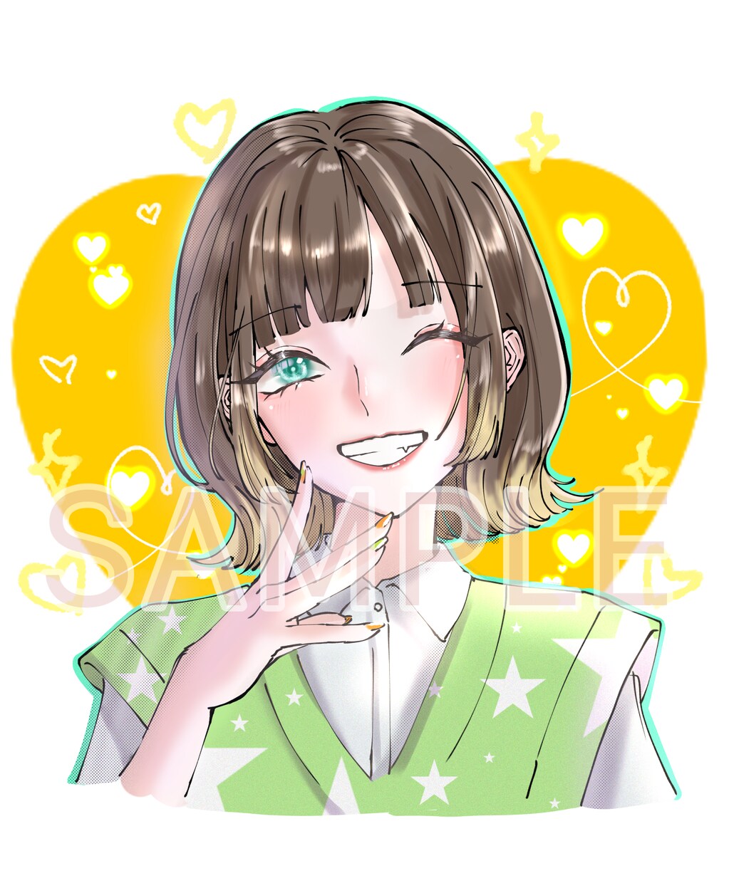 貴方だけのアイコン描きます カラフルなキャラクターアイコン描かせて頂きます！ イメージ3