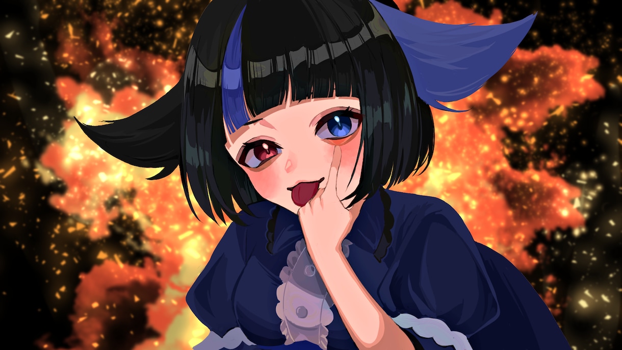 クールなMVイラスト描きます 丸投げOKです。構図考案から完成まで丁寧にお手伝いします。 イメージ5