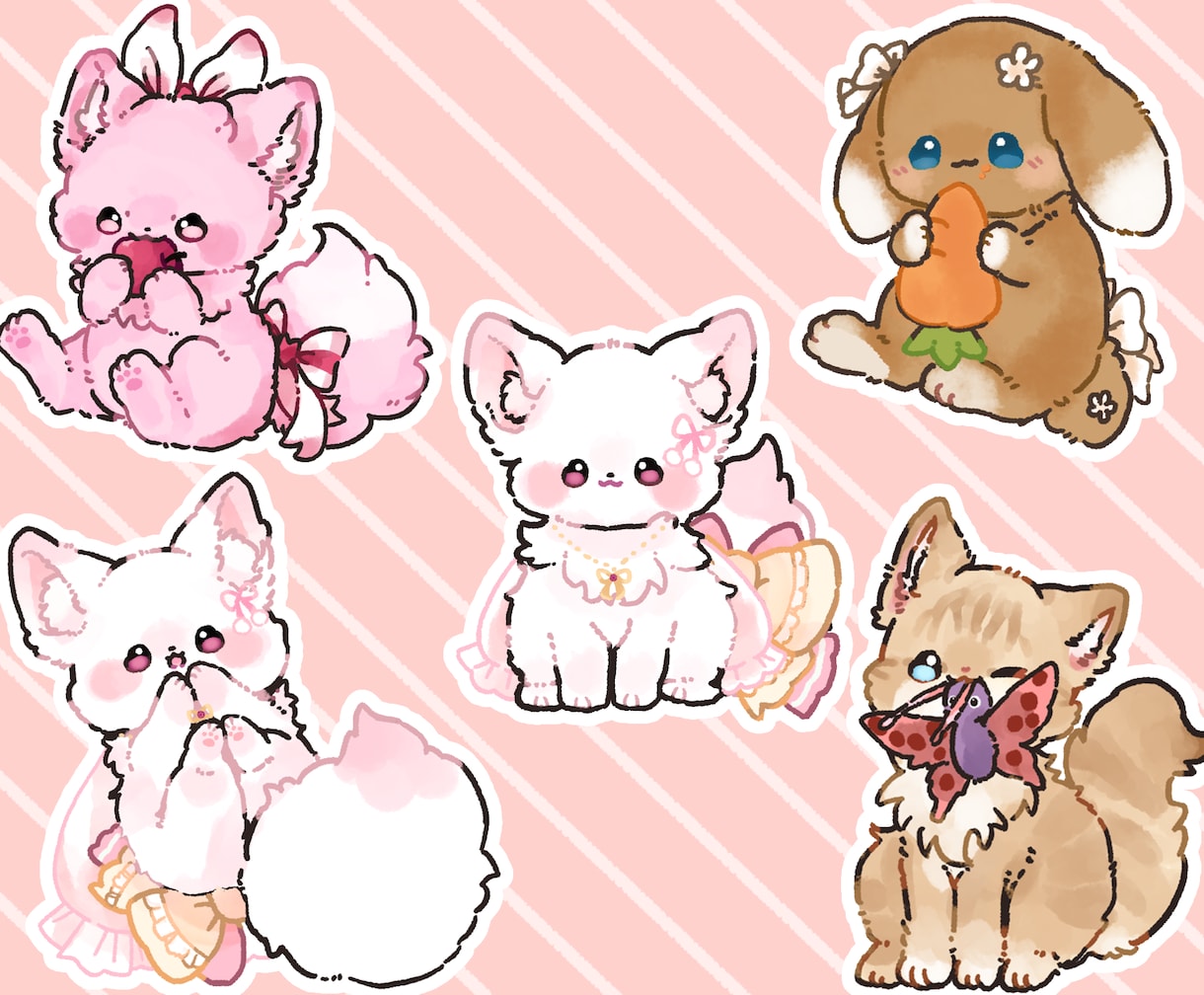 ふわふわ可愛い！ペットのイラスト描きます あなたの大切なペットのイラストをデフォルメして描きます！ イメージ4