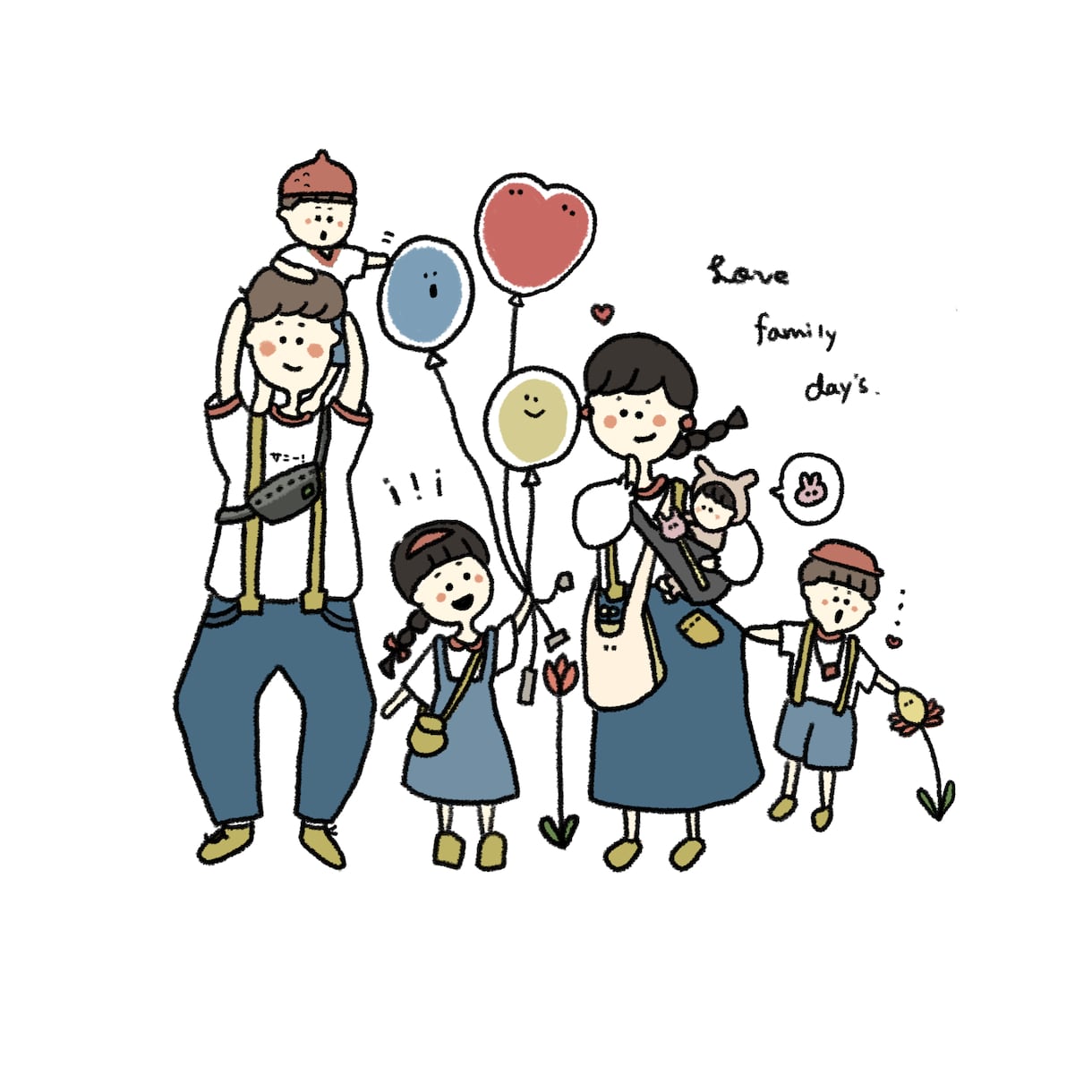 商用利用可！ゆる可愛い人物・日常系イラスト描きます アイコン・挿絵・グッズなど用途に合わせたオリジナルイラスト イメージ5