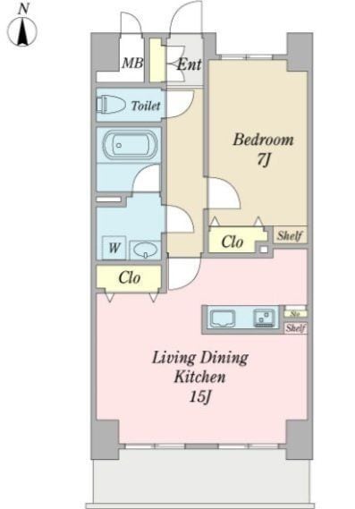 賃貸物件募集用間取り図作成いたします CADにて色付きプラン図のご提供が可能です イメージ4