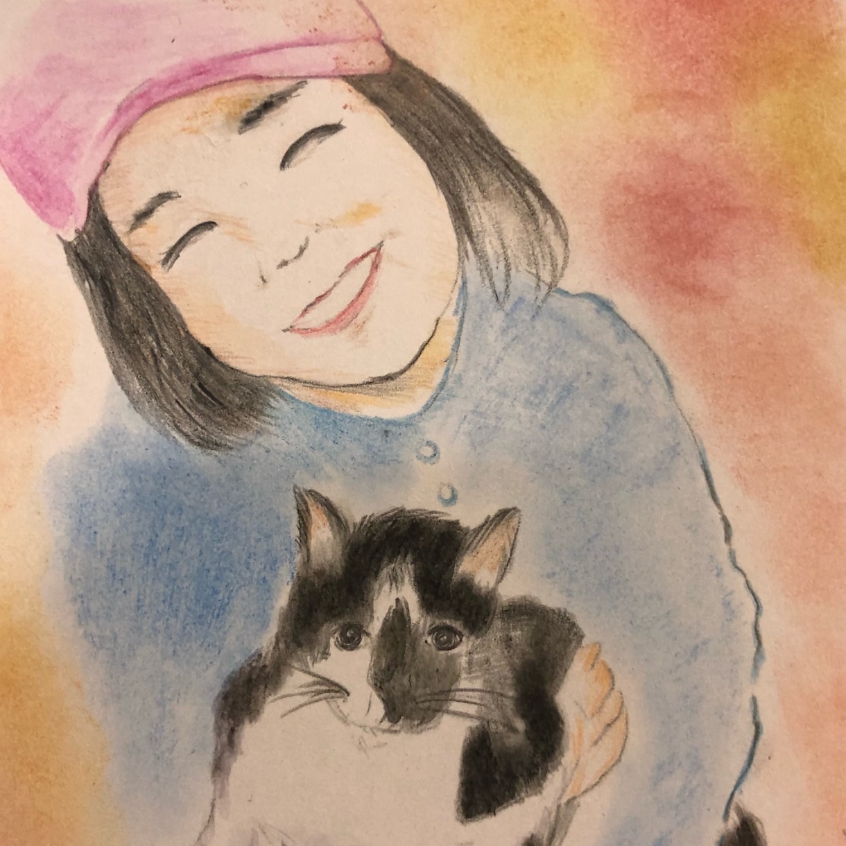 記念日やお子さんの成長記録に写真から似顔絵描きます 主に水彩色鉛筆、パステルを使用して描きます。贈り物にどうぞ イメージ2