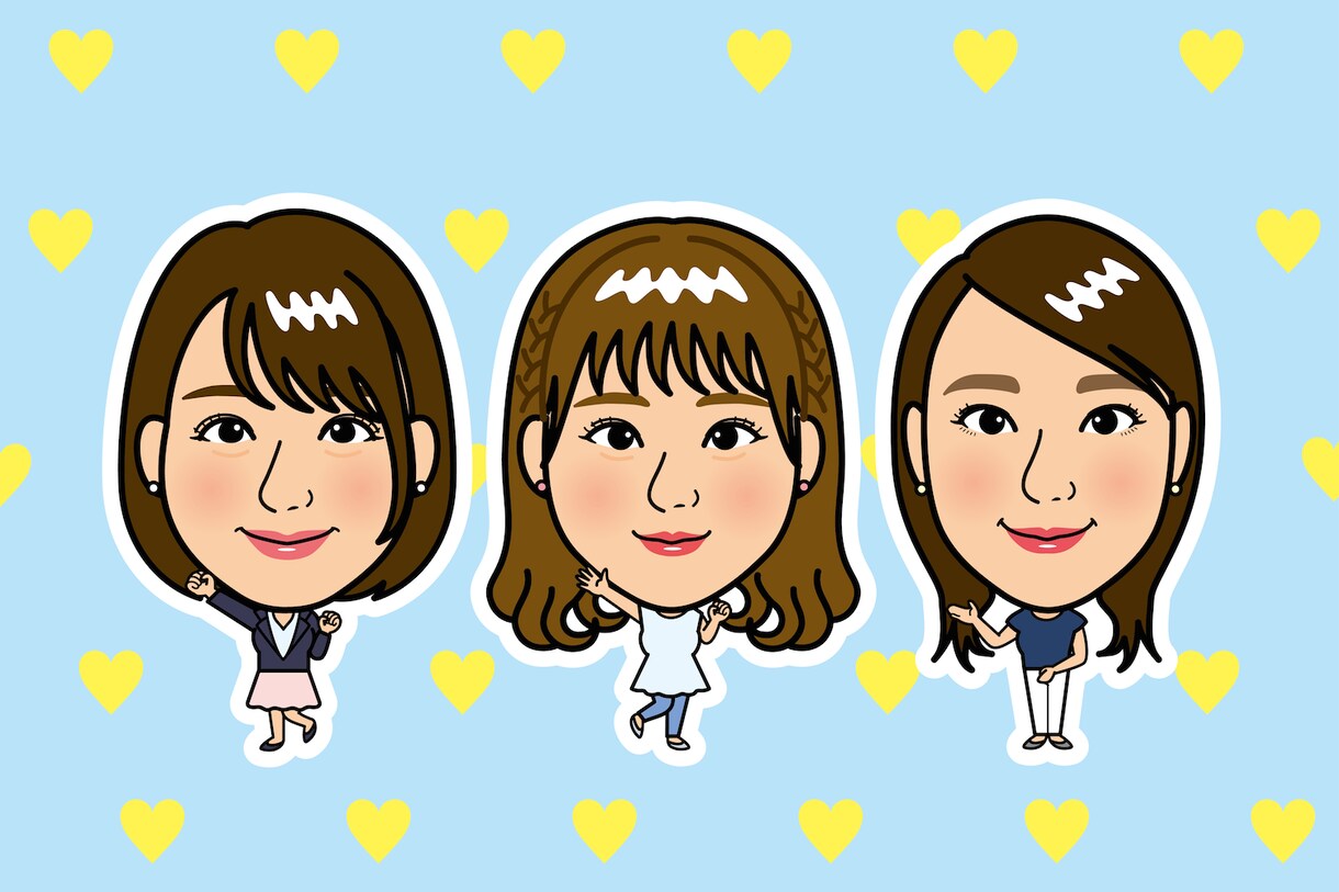 個性輝く★ポップでキュートな似顔絵をお描きします 人柄やお仕事をアピールしましょ♡ビジネスやギフトに最適です。 イメージ10
