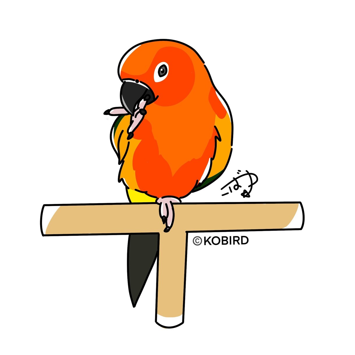 可愛い鳥さんのイラスト描きます インコ、オウムメインでお描きします イメージ1