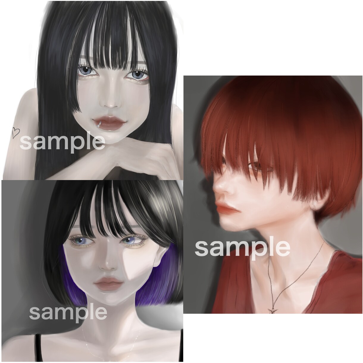 美しい目を惹くアイコンや似顔絵描きます 最短３日！オリジナルや二次創作、バストアップや全身どちらでも イメージ8