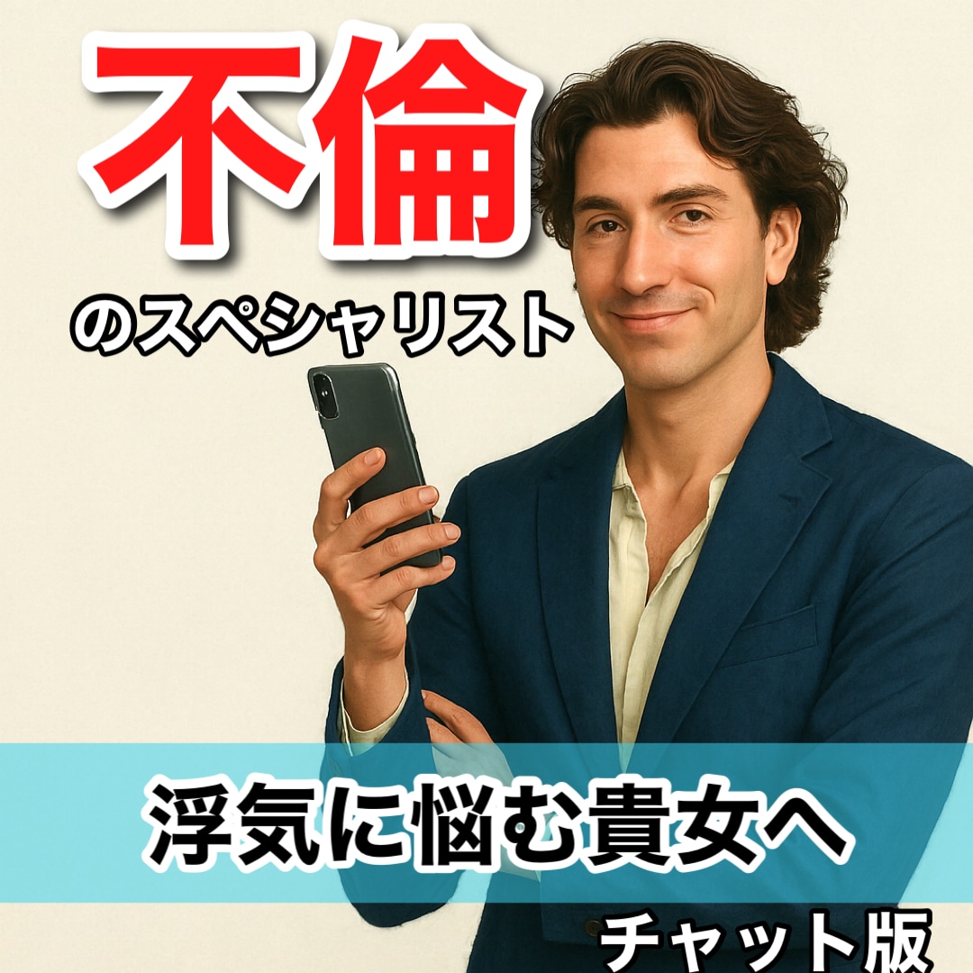 即レス！浮気男のトリセツ元経験者が本音で答えます チャットで浮気の裏側、加害者だった私が正直にお話しします イメージ1