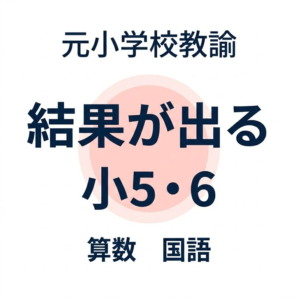 小5小6の算数国語をオンラインで個別指導します 元小学校教諭20年以上。文章題・読解のつまずきを見抜きます イメージ3
