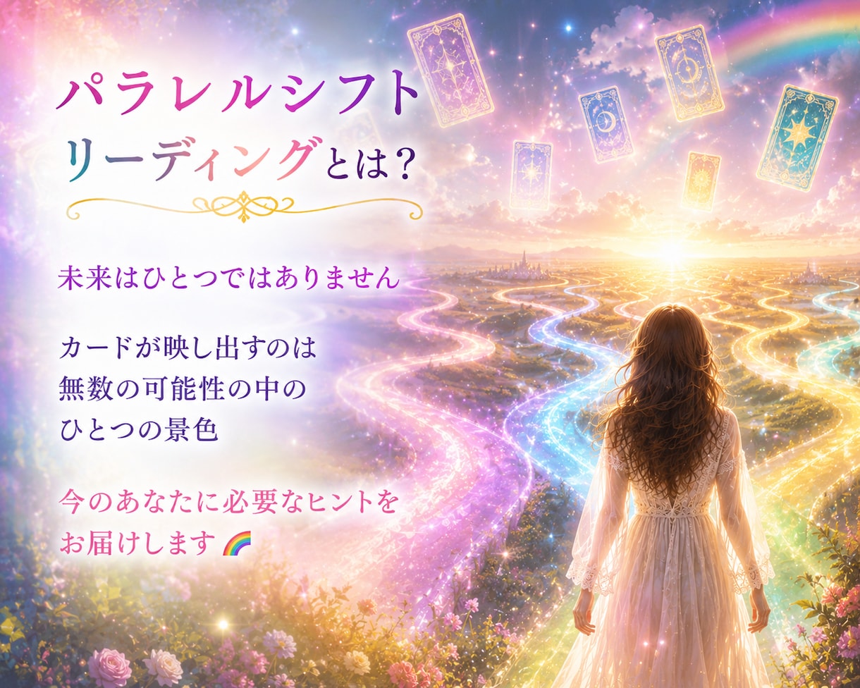 パラレルシフトリーディング⭐届けます ✨あなたの中の虹色の可能性に光をあてます✨ イメージ3