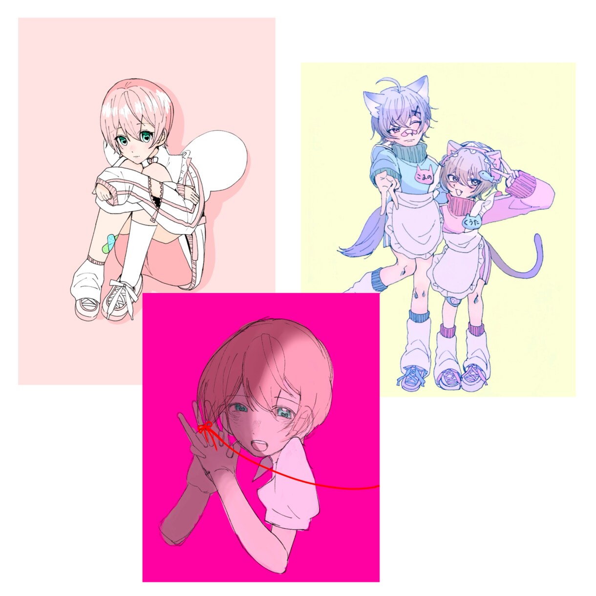 安価で一枚絵、アイコンなんでも描きます アニメ塗りの可愛い男の子、女の子のイラスト描きます！ イメージ3
