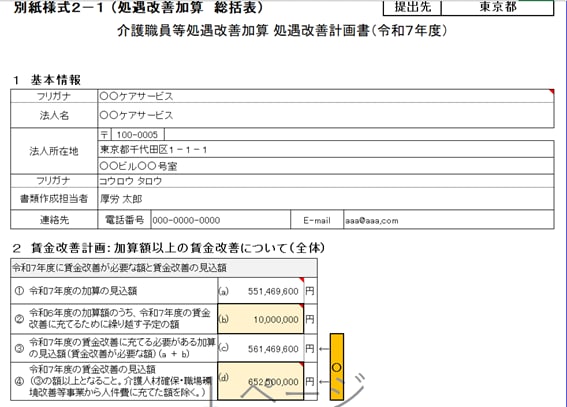 障害福祉　処遇改善加算計画書作成致します ●令和８年度対応　社労士が処遇改善加算計画書を作成補助します イメージ3