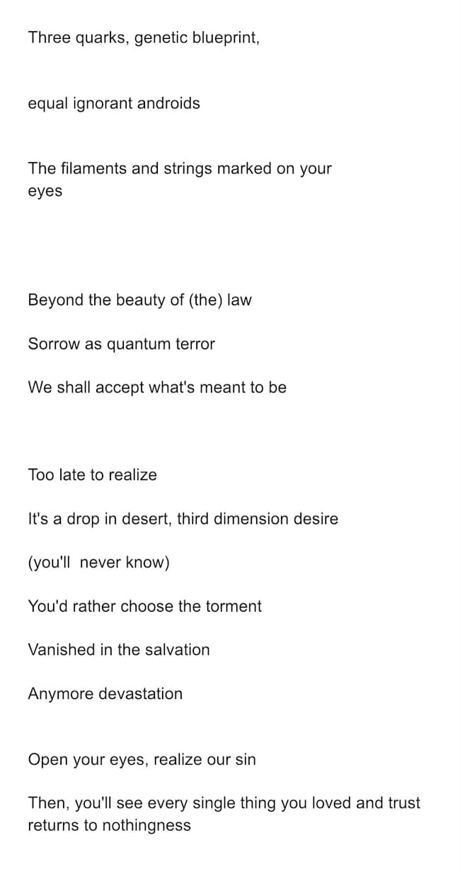 英詞の校正、翻訳、作成等サポートを承ります あなたの素晴らしい楽曲にスマートで自然な英詞を イメージ2