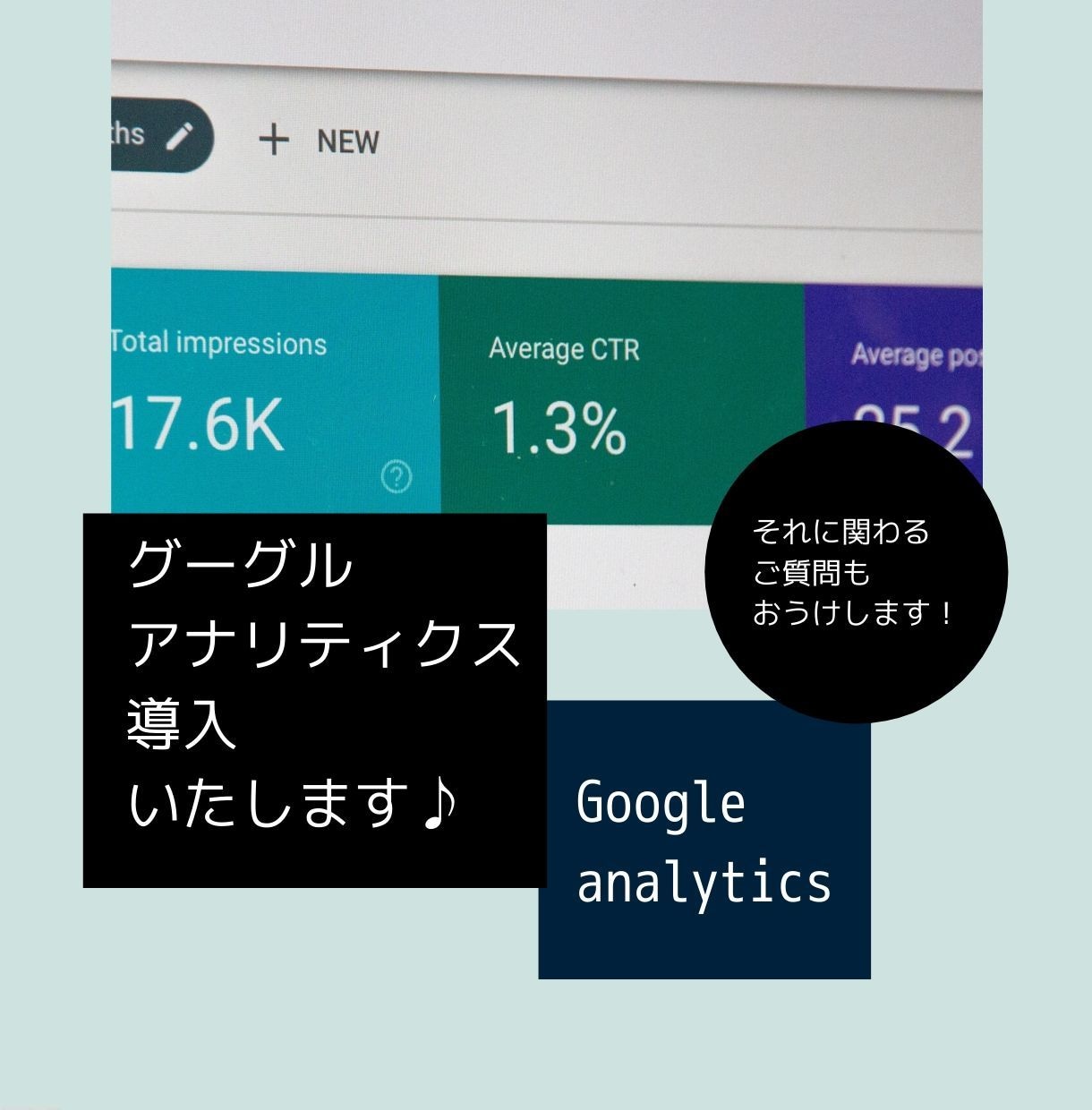 Googleアナリティクスを導入致します あなたのサイトに「Google Analytics」を導入！ イメージ2