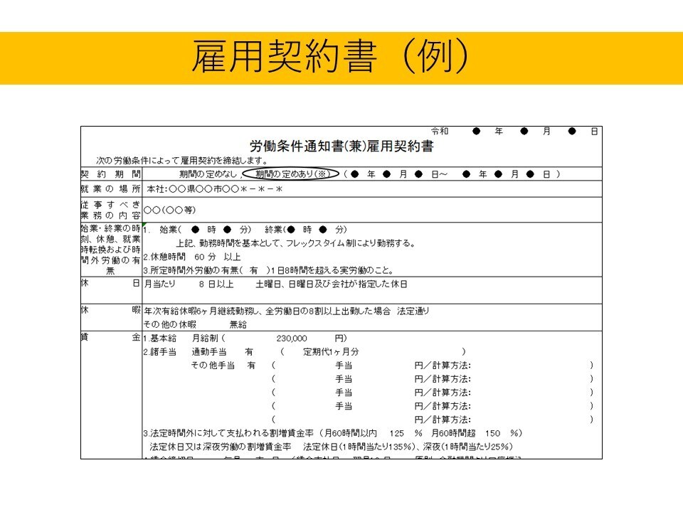 雇用契約書と13種類の入社書類一式作成・納品します 初めて社員を雇う会社におすすめ！入社書類まとめてそろえられる イメージ2