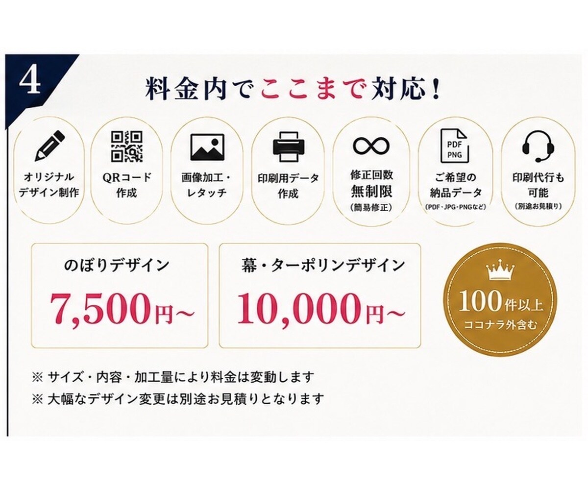 AI画像を印刷可能なデータにデザインします 横幕・のぼり・タペストリー　画像制作～実物配送まで対応！！ イメージ5