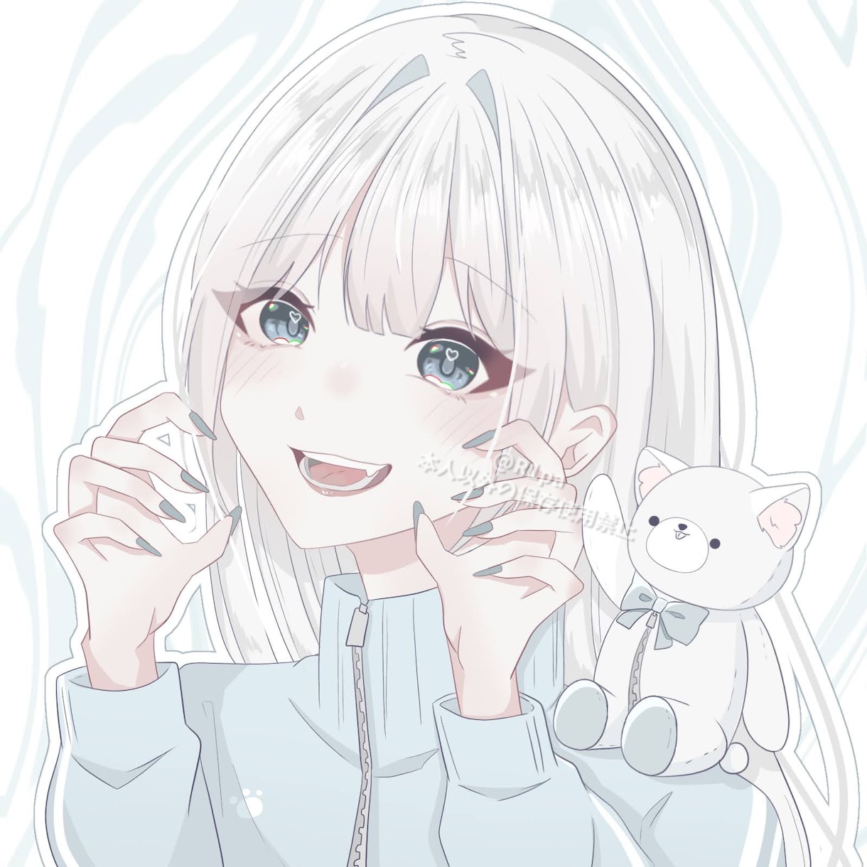 淡くて可愛いイラスト作成します アイコン、立ち絵、グッズ、歌ってみた等お任せください‼︎ イメージ6