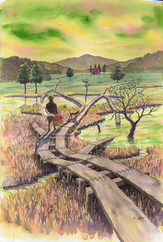 ファンタジックなイラスト、水彩風景画など描きます 手描きのイラストレーターが心に響く絵を届けます。 イメージ9