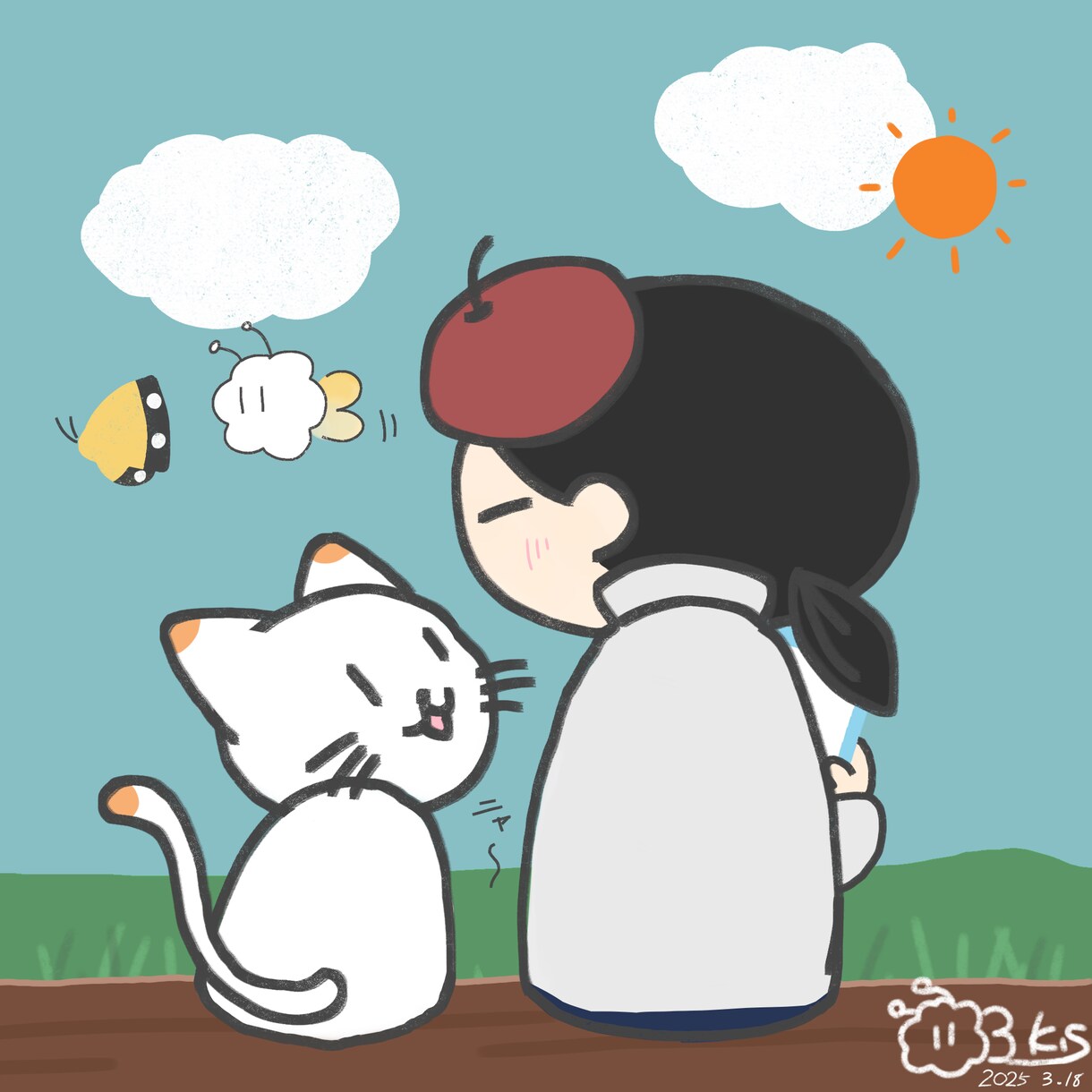ゆるいイラスト描きます 見るだけでほんわか出来る雰囲気がオススメ！ イメージ1