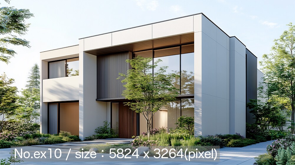 住宅の建築パース画像データを販売します 広告・宣伝用に高精細な外観パースの完成品データを販売 イメージ3
