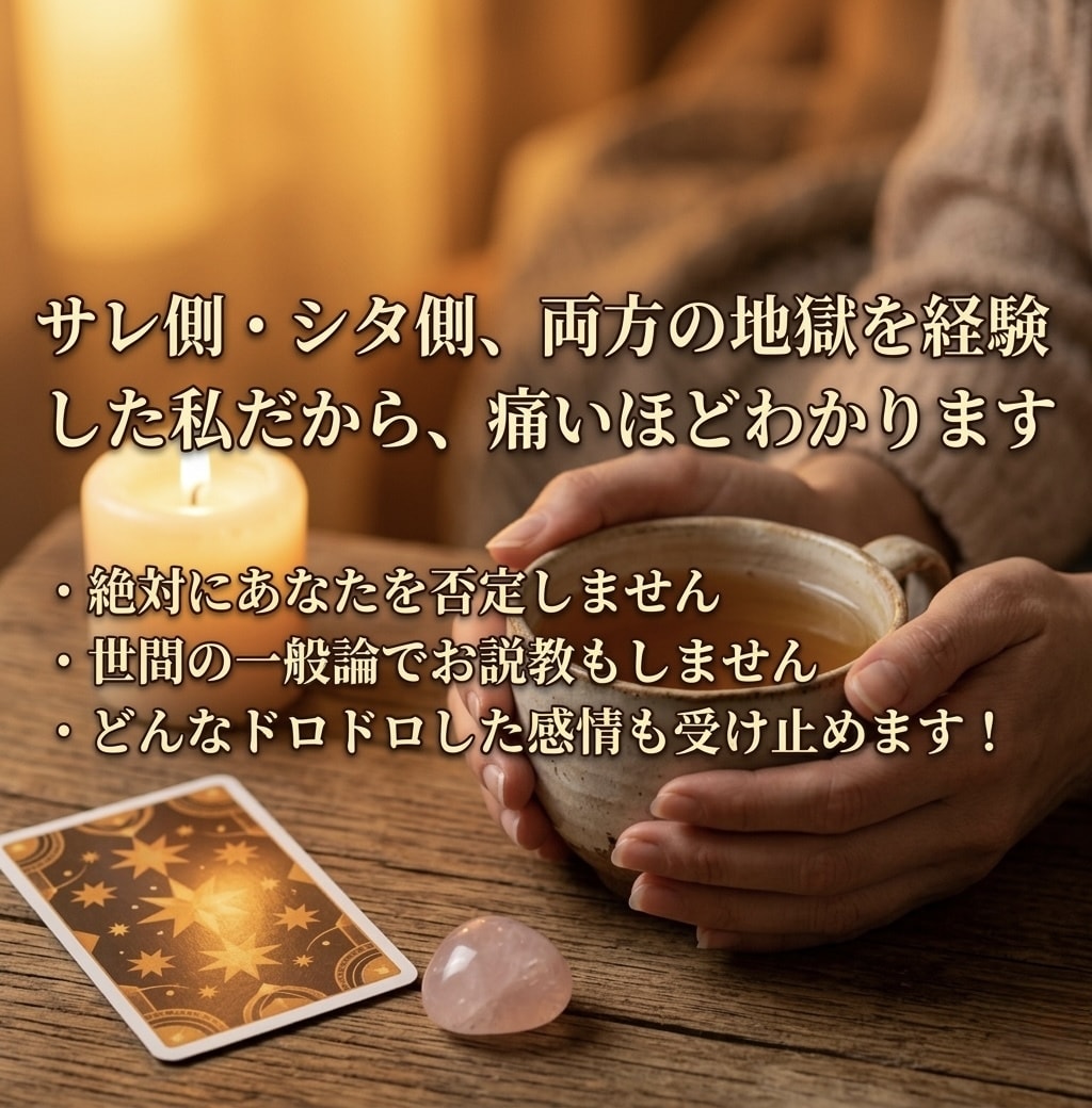W不倫・複雑恋愛｜彼の本音を3000字で鑑定します 彼の沈黙には、理由があります。 イメージ3