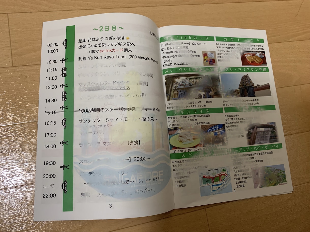 完全オリジナルのパンフレット型旅のしおり作成します これでより旅が楽しくなる！旅のお供にいかがでしょうか？ イメージ3