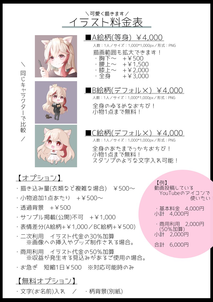 目にとまる☆可愛いイラストを描きます SNSアイコンやご活動などで使えるイラストをぜひ♪立ち絵も◎ イメージ2