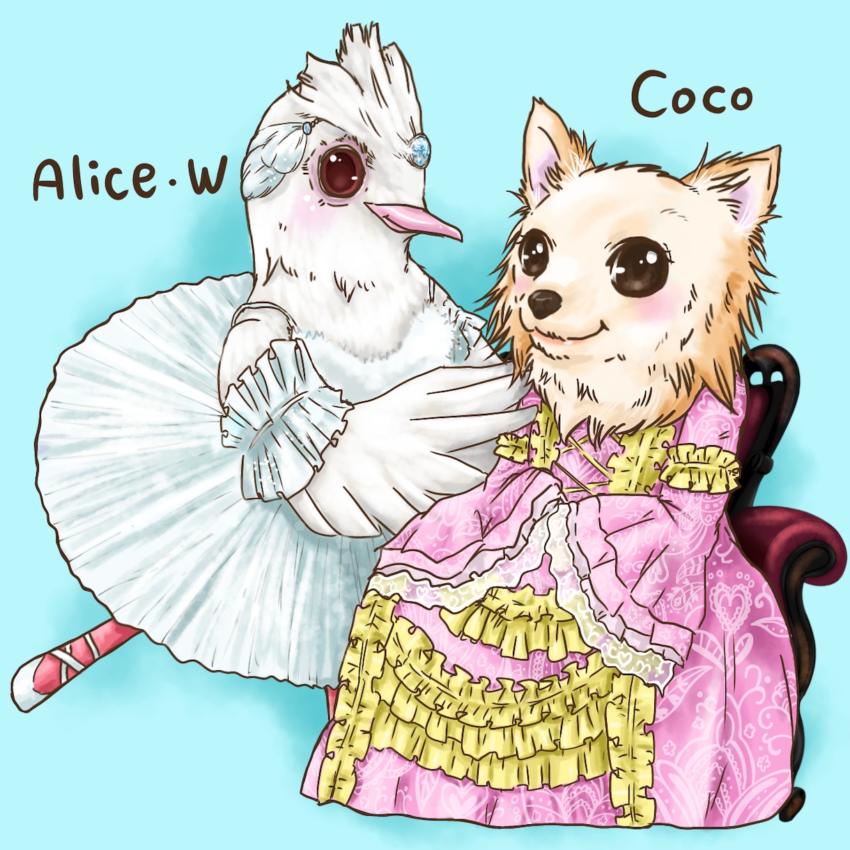 デフォルメ調でペット/動物をイラストにます アイコンに最適！メイキング動画もプレゼント！ イメージ3