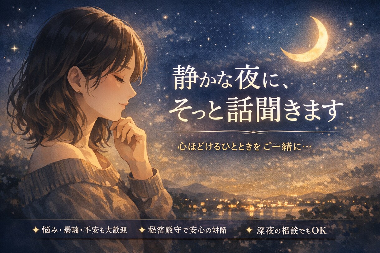 心ほどける時間、話聞きます 「初めての方はクーポンをご利用いただけます」 イメージ1