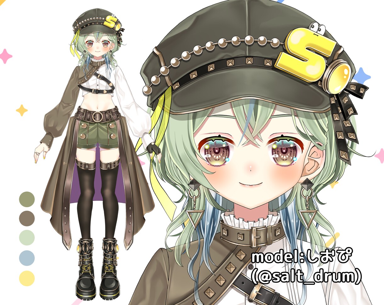 Vtuberモデル全行程制作いたします 大好きを詰め込んだキャラで活動しませんか？ イメージ6
