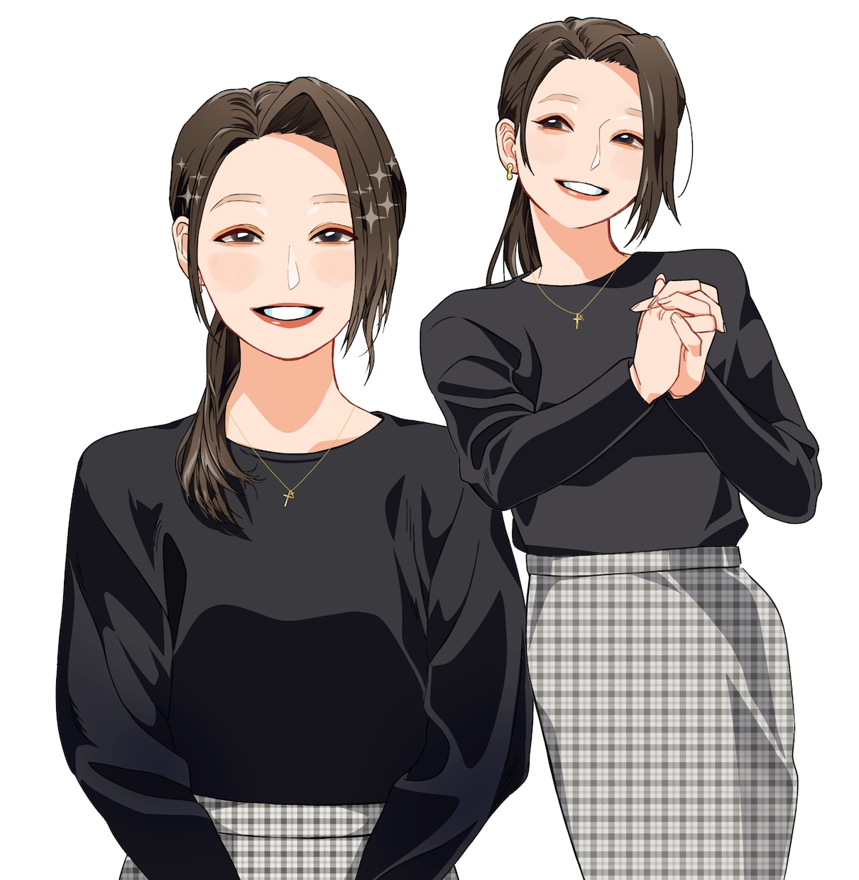 SNS運用に◎✦好印象✦上品綺麗な似顔絵描きます 特徴を捉えて美しく✦アイコン/ビジネス/ギフトに✦ イメージ4