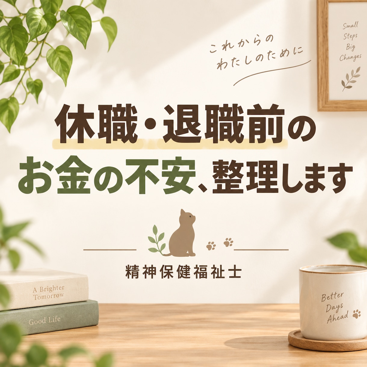 精神保健福祉士が休職・退職のお金を整理します 精神保健福祉士が、休職・退職のお金の不安を整理します イメージ1