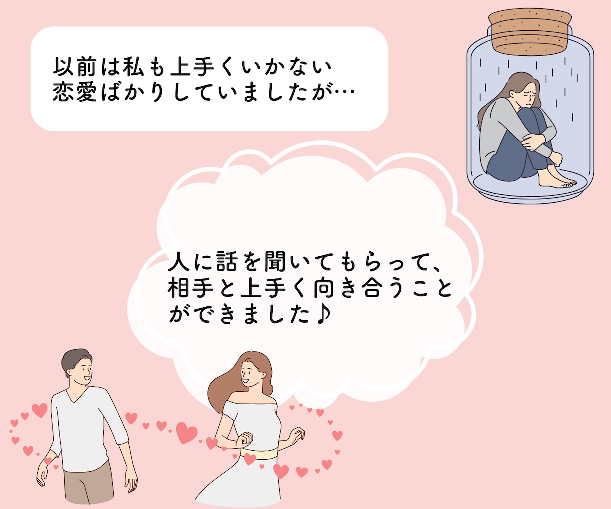 元セラピストが誰にも言えない恋愛の悩みを癒します 片思い/失恋復縁/浮気不倫/愛着障害/回避依存症etc... イメージ4
