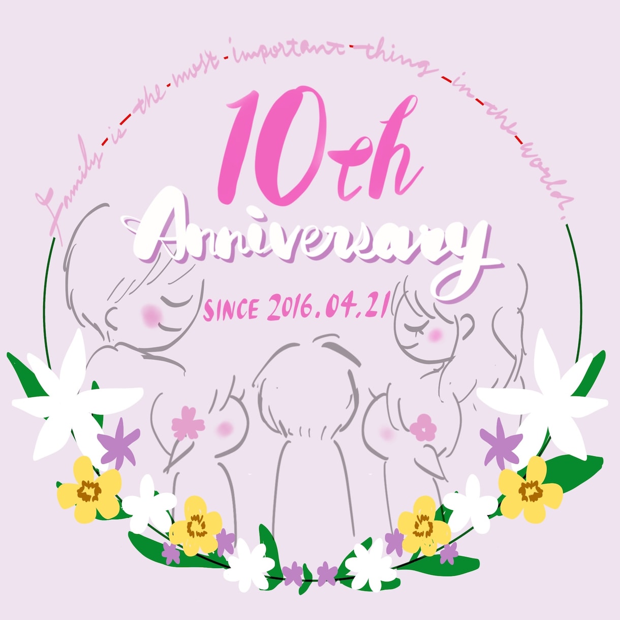 商用利用OK★記念日入りSNSアイコンお描きします 大切な記念日を入れて、世界に一つだけのアイコンを制作します イメージ2