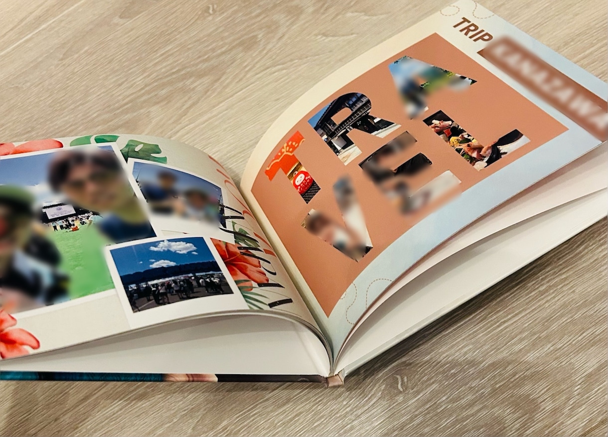 製本してお届け★ご希望通りの記念アルバム制作します 素材写真だけでイメージ通りに制作／1冊分の製本代・送料込 イメージ7