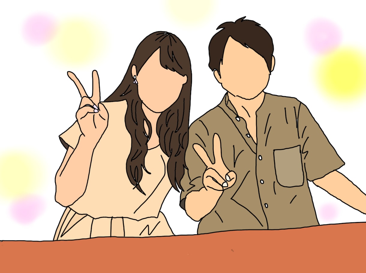 即日対応★お洒落な顔なし似顔絵イラストかきます LINEやInstagramなどのSNSアイコンに♩ イメージ6