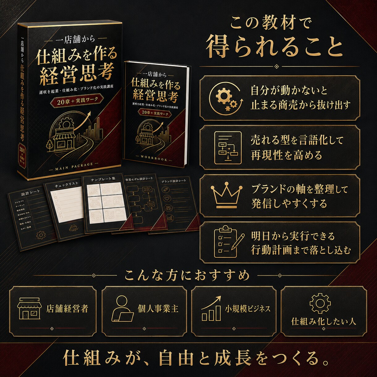 店舗ビジネスを仕組み化します 小規模事業を仕組みで成長させる！ イメージ2