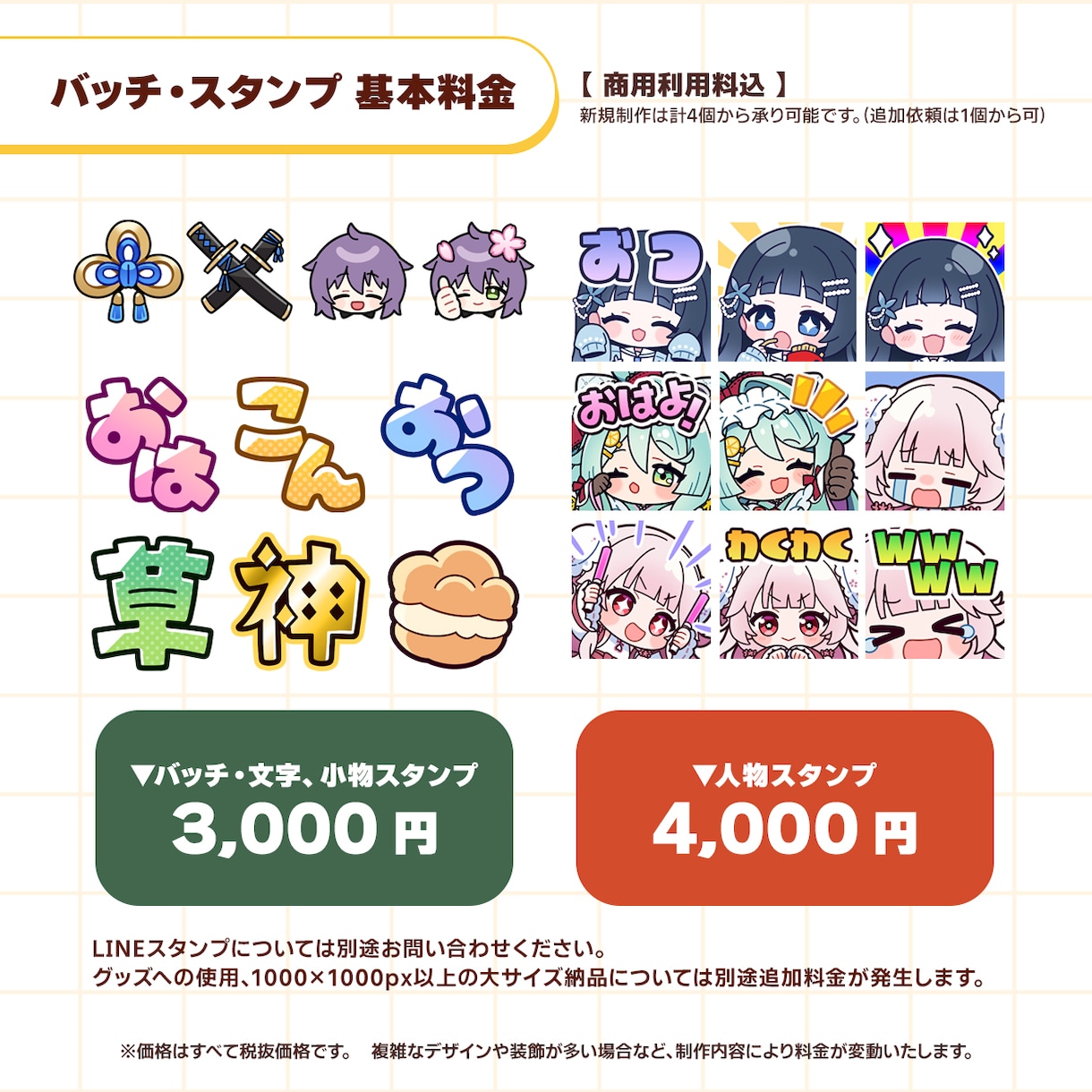 ミニキャラ（SD・デフォルメ）イラスト制作します ◆商用利用可！配信・動画・グッズ・スタンプなどに イメージ6
