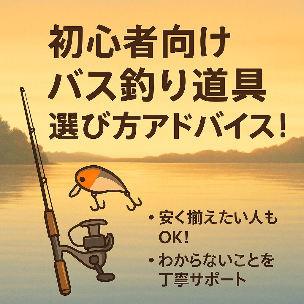 初心者向け｜バス釣り道具の選び方アドバイスします 無駄なく安く！釣れない原因は道具選びかも？ イメージ1