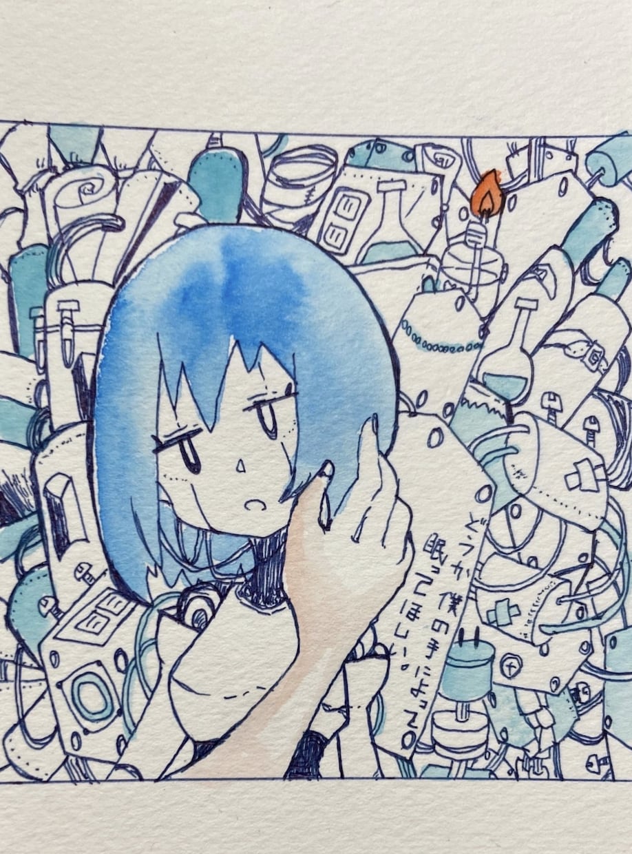 CDや曲のアートワーク(アナログ)描きます 作曲したはいいものの、アートワークがない方へ イメージ4