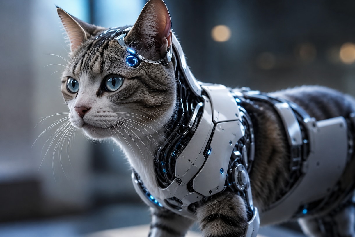 AI猫の画像を提供します AXIS CAT 未来猫と癒しの時間をお過ごしください イメージ1