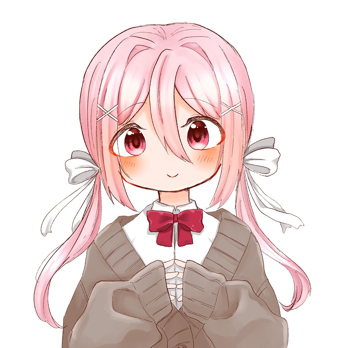 かわいい女の子や男の子のイラスト描きます SNS等のアイコン用にいかがですか？ イメージ1