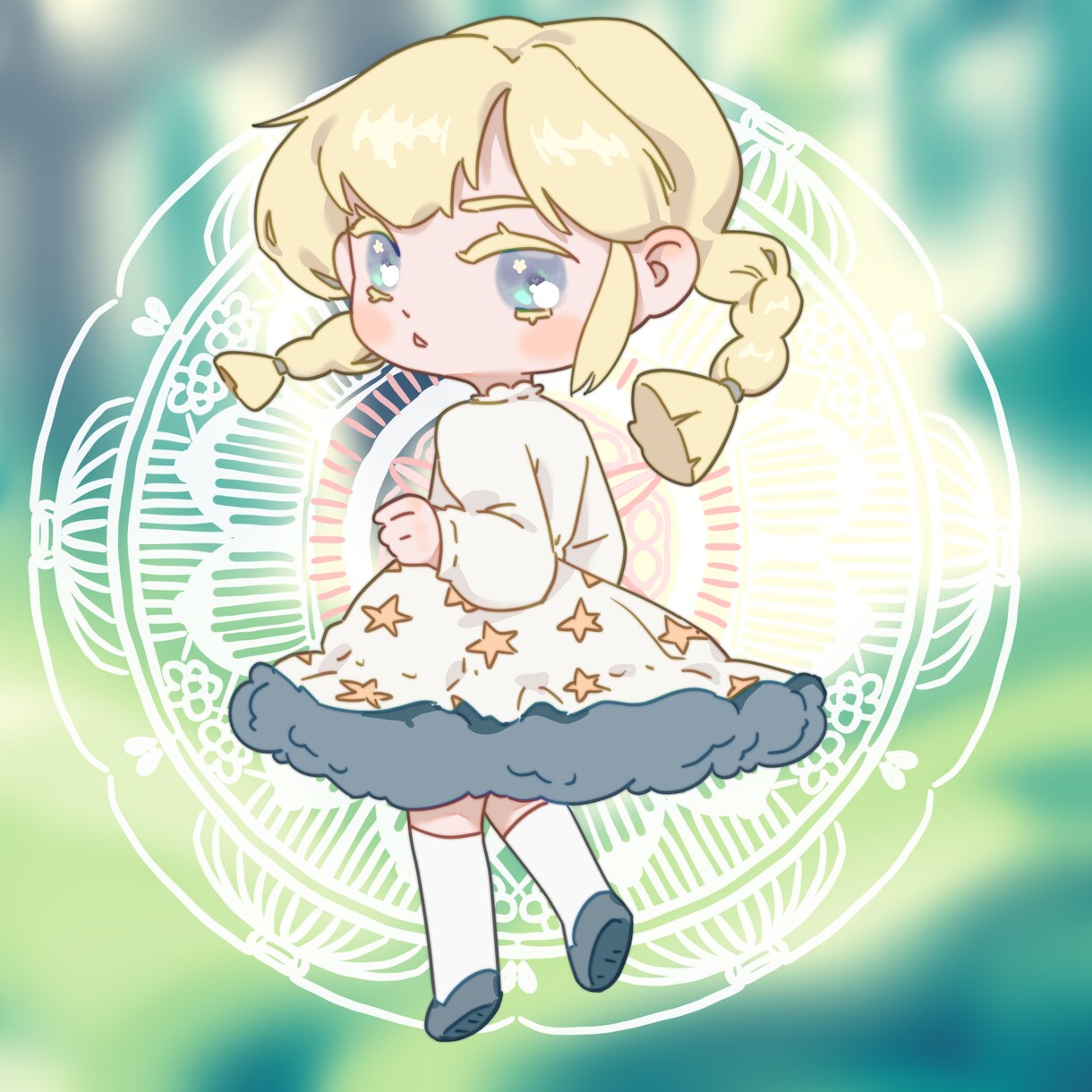 派手なロリータ服の可愛いミニキャラクターを描きます 国内外で経験がある現役イラストレーターが描きます！ イメージ2