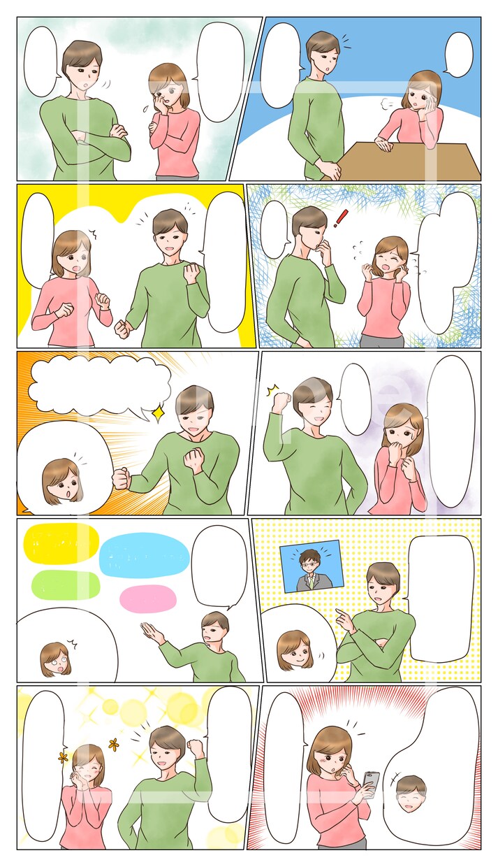 1P(最大8コマ)価格！広告・販促漫画描きます [コスパ抜群]親しみやすいタッチのカラー販促・広告漫画 イメージ2