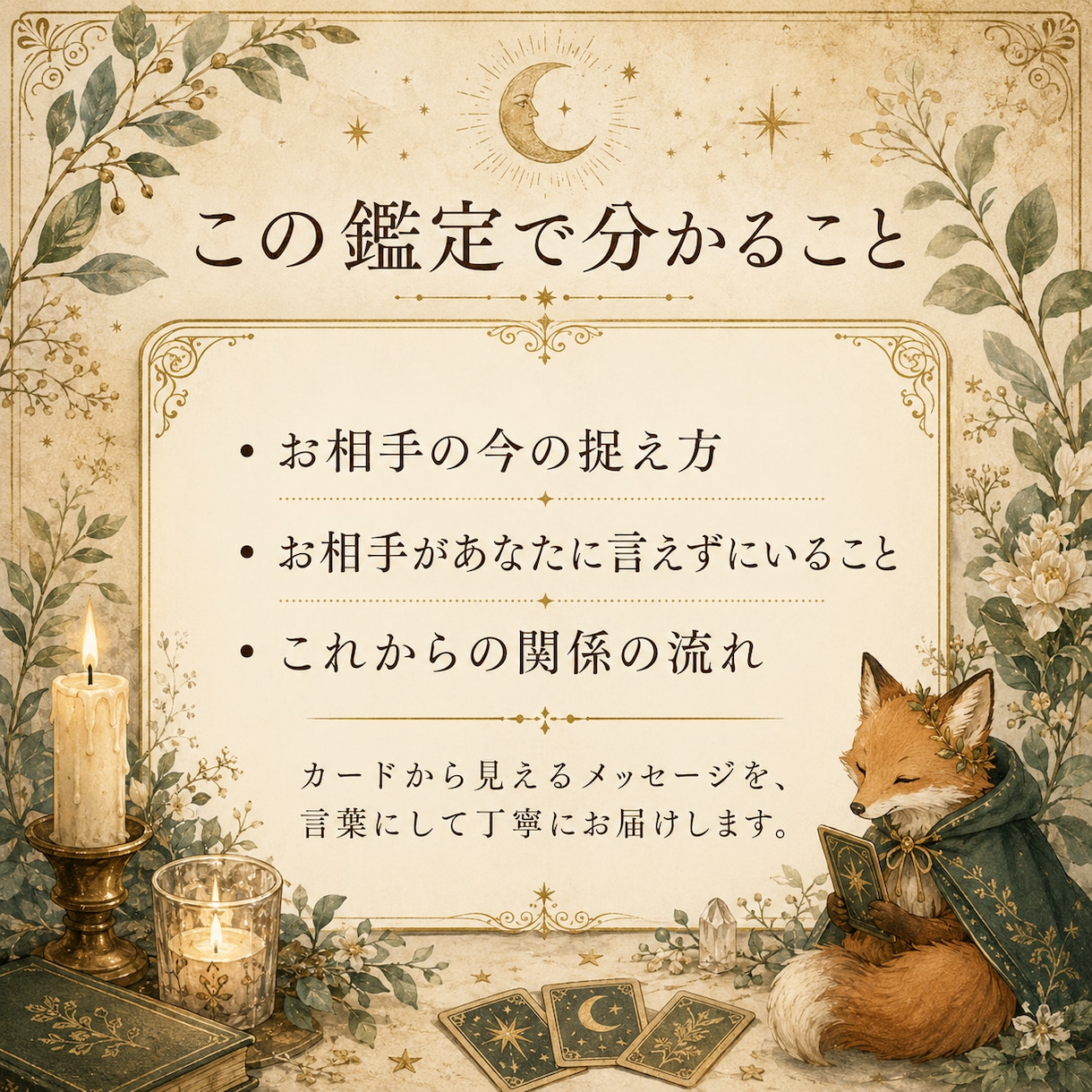 あの人の気持ち│ 恋愛ミニリーディングします あの人との関係｜3枚のタロットで今の距離を読み解きます イメージ2
