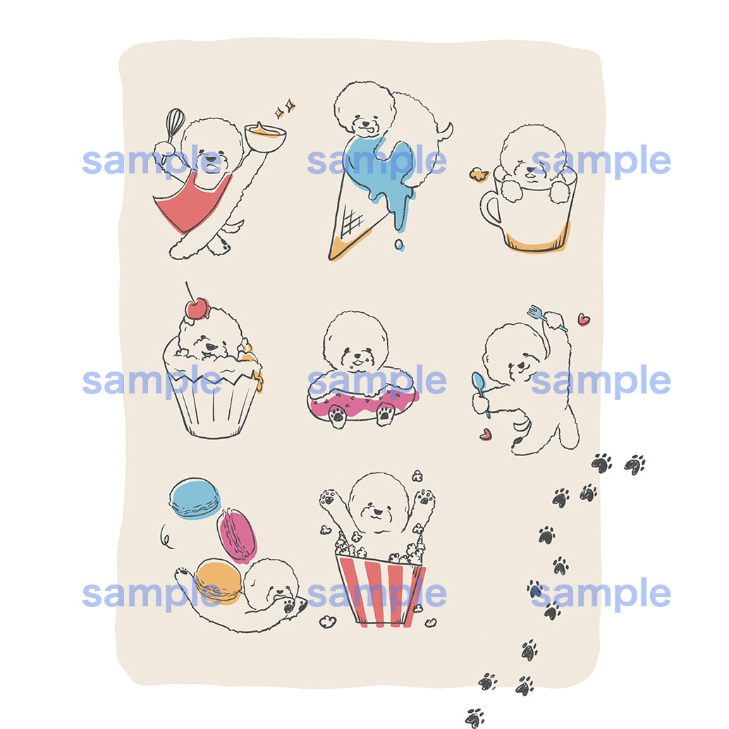 ゆるっと可愛いマスコットのLINEスタンプ作ります ゆるかわな動物やデフォルメキャラのスタンプをお作りします イメージ4