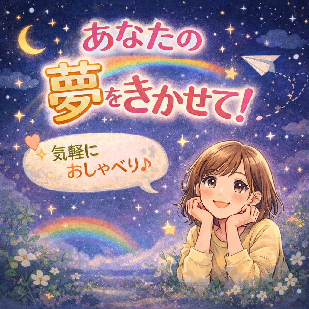 あなたの夢⭐︎きかせていただきます ただ、ただ夢の話ができたら最幸！叶ったテイで話すもOK！ イメージ1