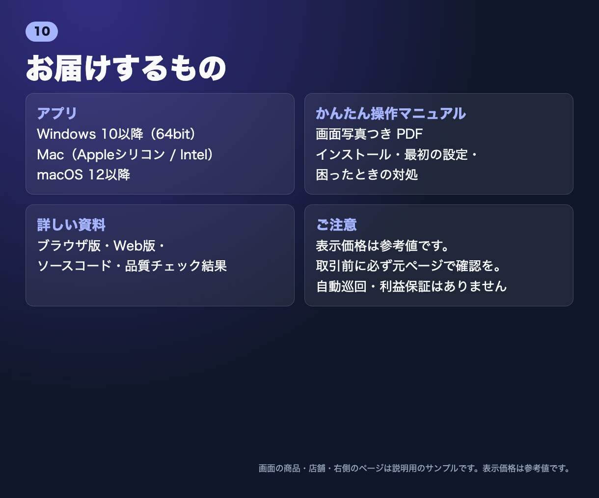 物販7サイト相場比較ツールを提供します サイトを行き来せず相場と利益を一目で比較！ラクラクリサーチ イメージ10