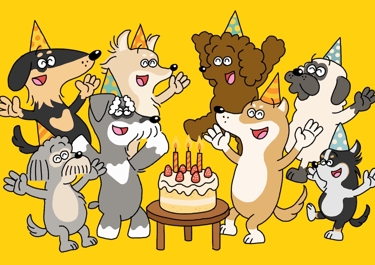 とぼけ顔が愛しい！デフォルメ犬イラストお描きします 見れば見るほどクセになる、あの子のとぼけ顔 イメージ6