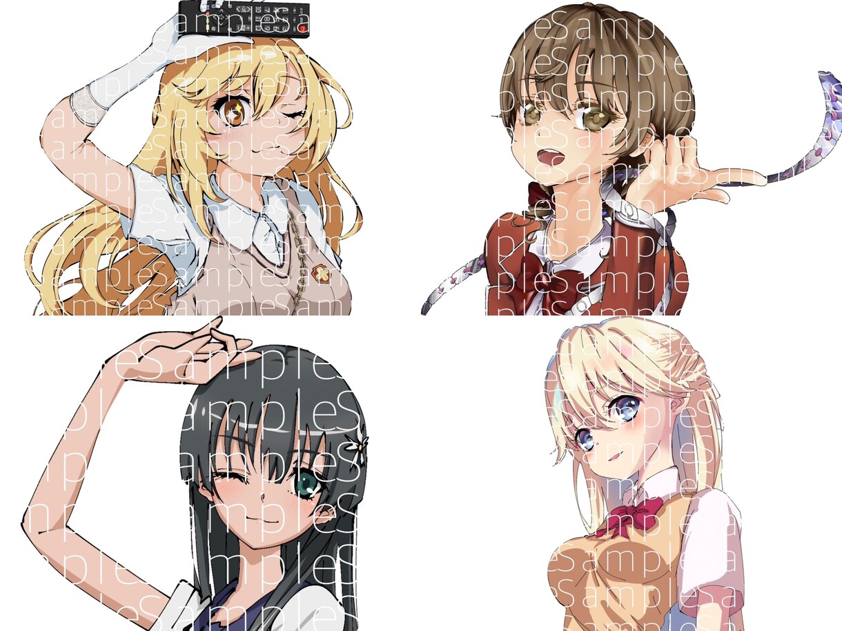 2月末まで特別価格！ 1枚絵/アイコン作成します 版権キャラ/オリキャラ 即日対応可！ご相談だけでも◎ イメージ4
