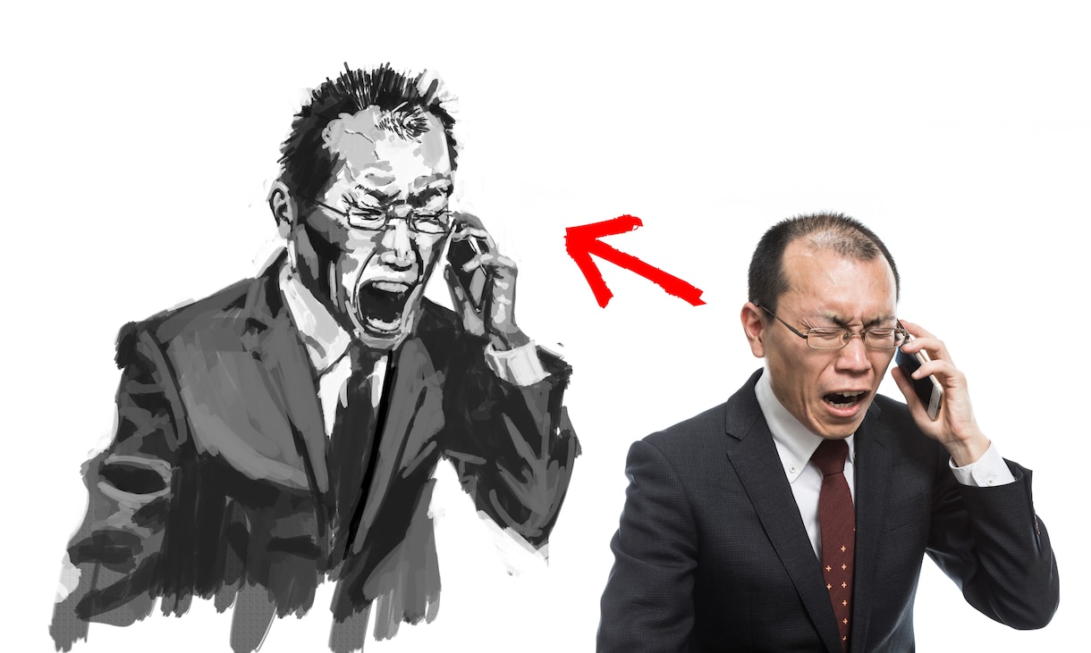 リアルなおじさんのイラスト、似顔絵描きます フォーマルな現場での名刺、カットイラストにお勧め！ イメージ3